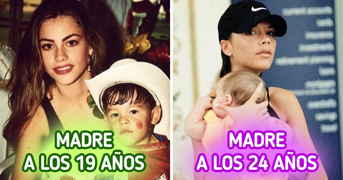 10 Famosas Que Se Convirtieron En Madres A Una Edad Temprana Y