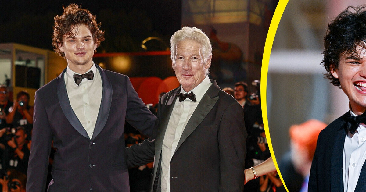 La inusual apariencia del hijo de Richard Gere deja a todos boquiabiertos en Venecia