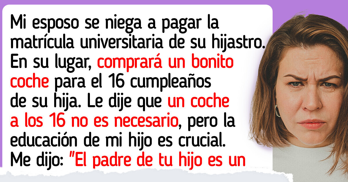 Mi esposo dice que pagar la matrícula de mi hijo «ya no es su responsabilidad»