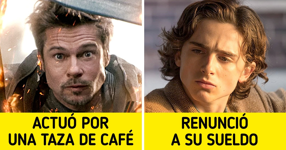 12 Actores y actrices que no cobraron ni un centavo por sus papeles en películas populares