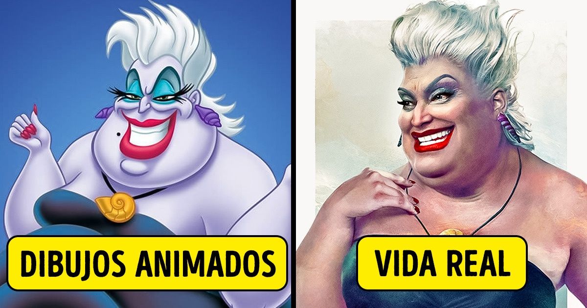 Este artista reinventa a los personajes de Disney como si fueran personas reales y aún no podemos creer lo mucho que se parecen