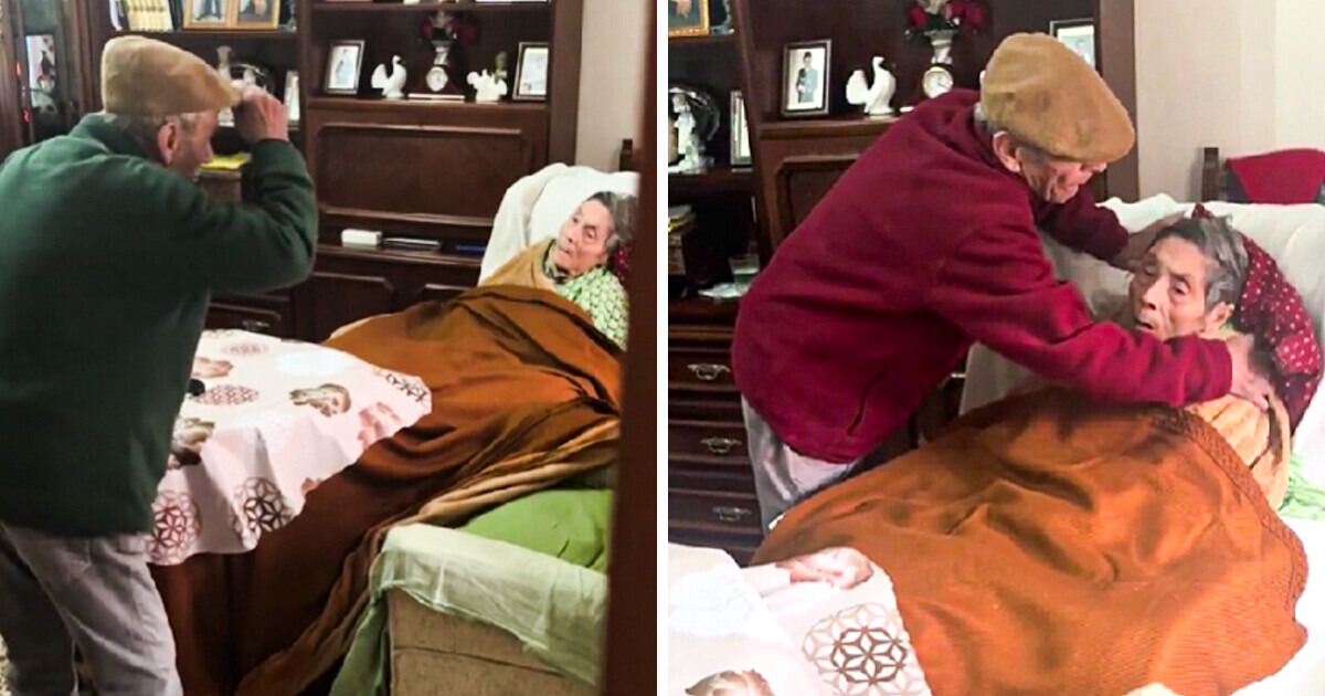 Anciano baila para animar a su esposa con Alzheimer y derrite el corazón de los internautas