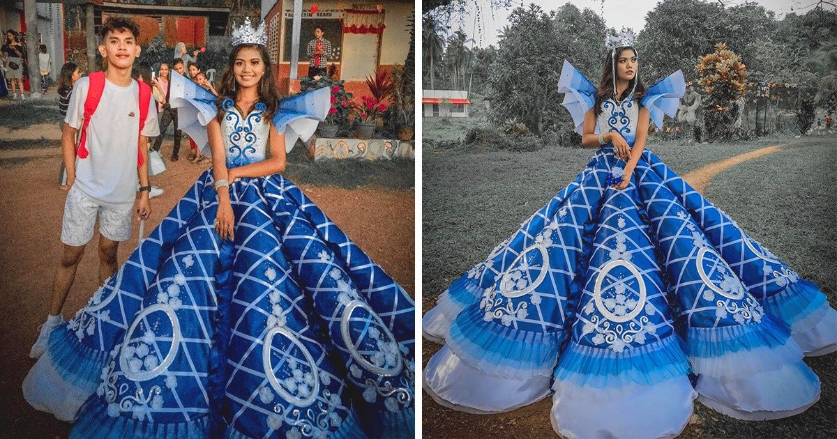 Un chico crea un vestido de fiesta para su hermana después de descubrir que sus padres no podían permitirse comprarle uno Un chico crea un vestido de fiesta para su hermana después de descubrir que sus padres no podían permitirse comprarle uno