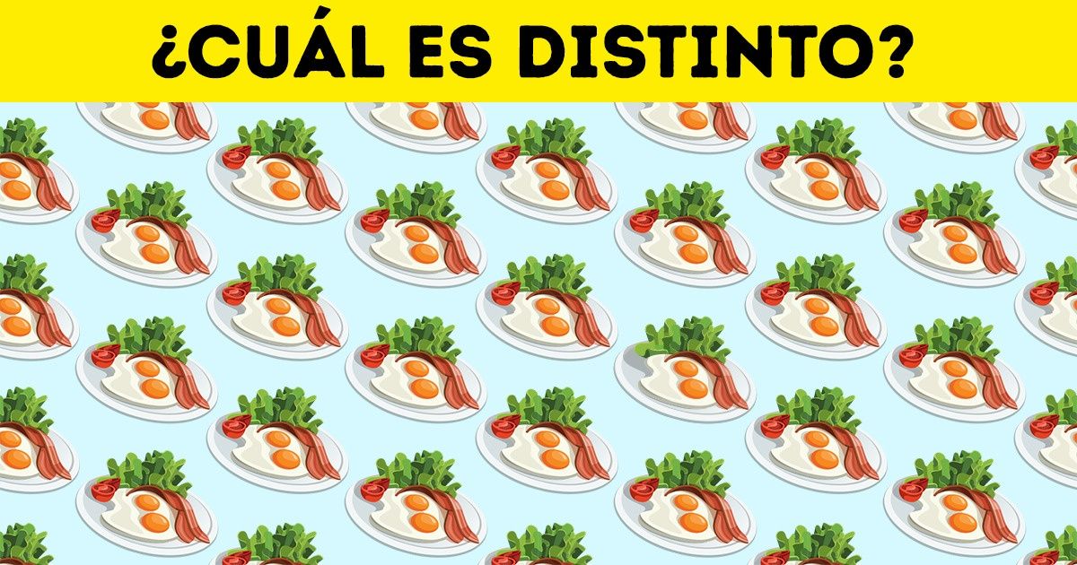 Test: Pon a prueba tu capacidad de observación y encuentra el platillo que es diferente a los demás