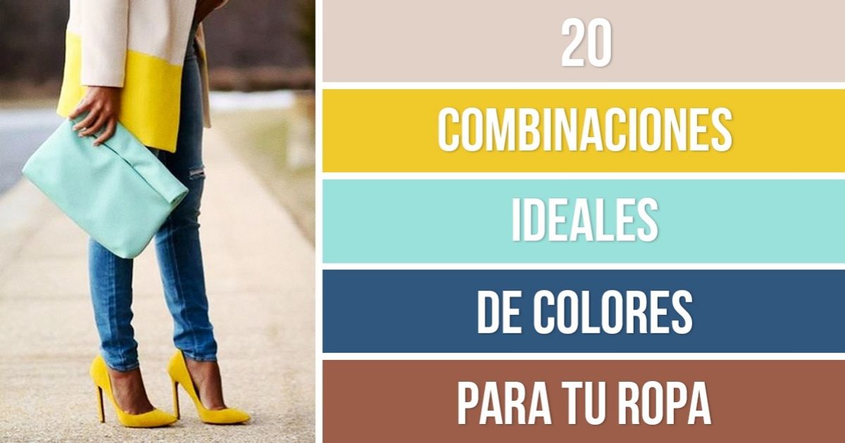 cerebro despreciar Docenas 20 Combinaciones ideales de colores para tu ropa