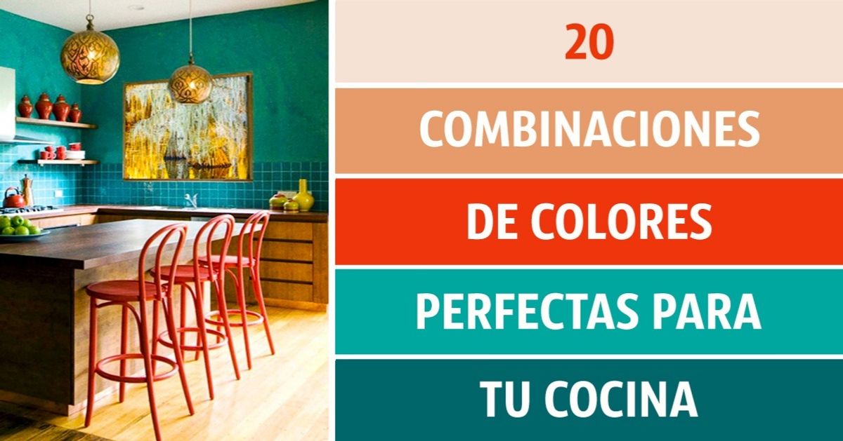 20 Perfectas Combinaciones De Colores Para Tu Cocina