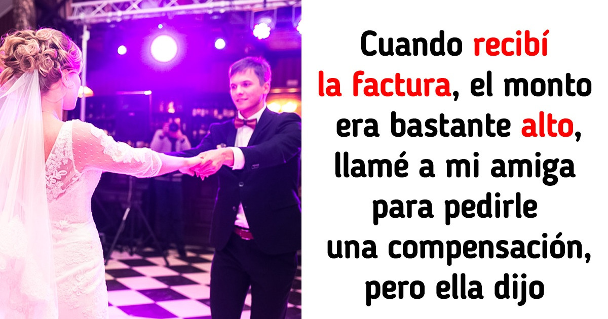 Tuve que cobrarle a una de mis invitadas de boda por haber llevado a dos personas más Tuve que cobrarle a una de mis invitadas de boda por haber llevado a dos personas más