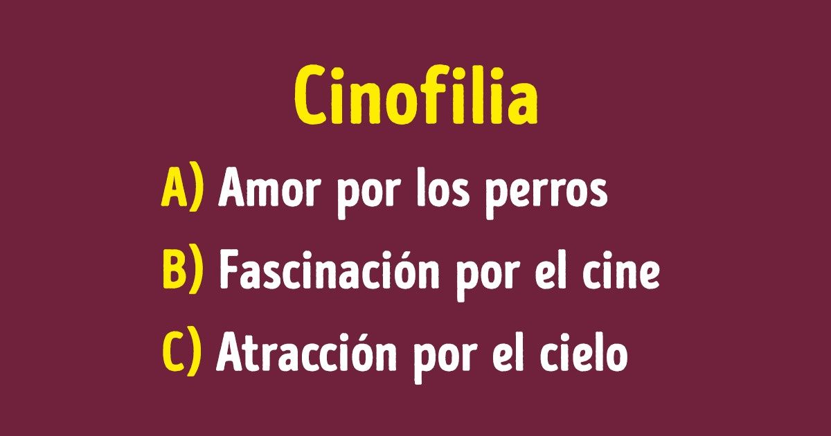 Test: intenta adivinar el significado de estas 15 aficiones Test: intenta adivinar el significado de estas 15 aficiones
