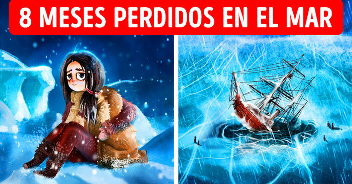 Dos personas naufragaron en medio del hielo, pero hicieron algo inimaginable