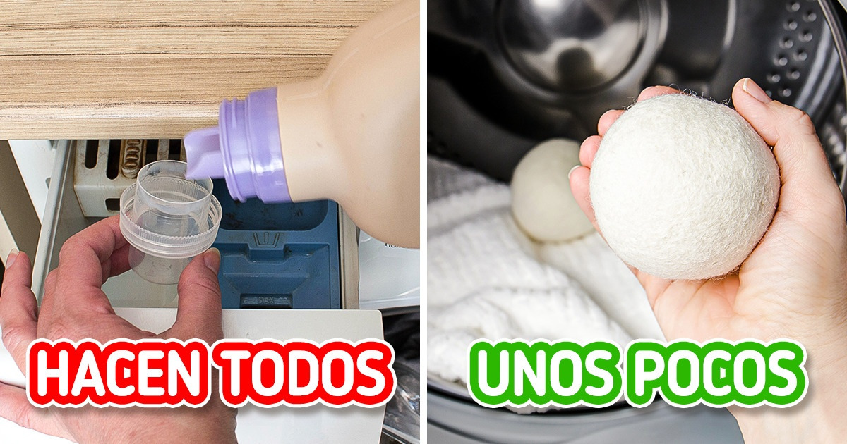 9 Errores de lavado que no solo arruinan nuestra ropa, sino que también estropean la lavadora 9 Errores de lavado que no solo arruinan nuestra ropa, sino que también estropean la lavadora