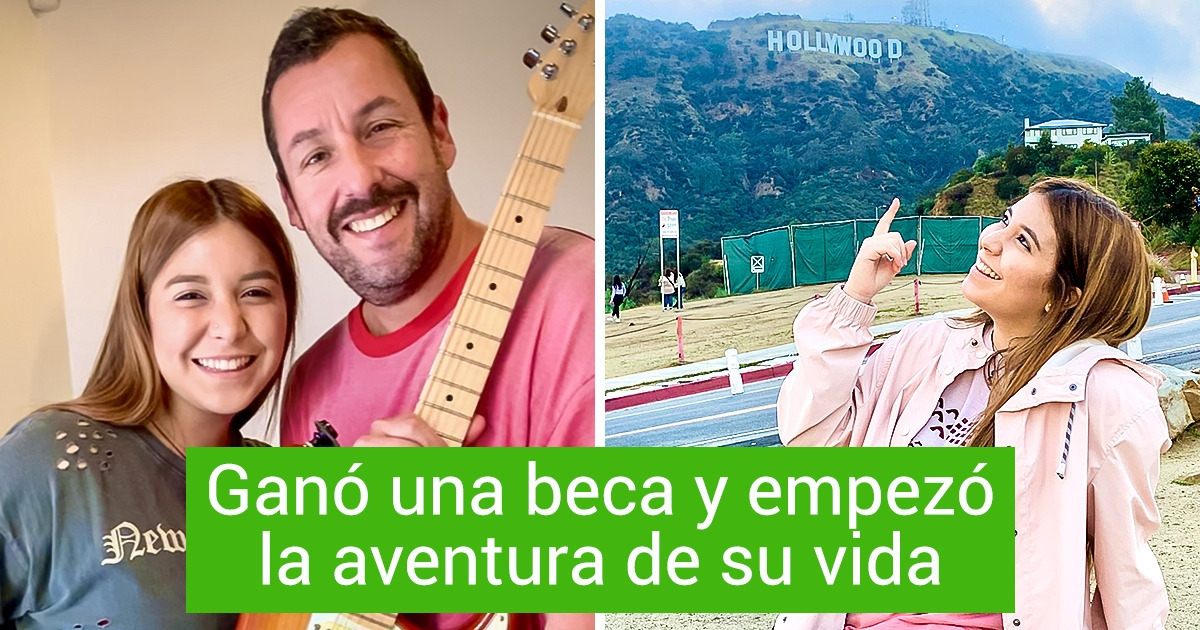 La falta de dinero y el fuego que destruyó sus cosas no lograron detenerla, y fue de Caracas a trabajar con Adam Sandler