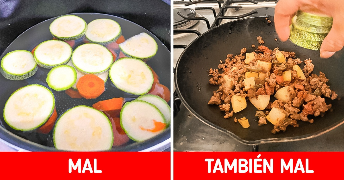 10 Errores que muchos cometemos en la cocina y quizá no hemos notado