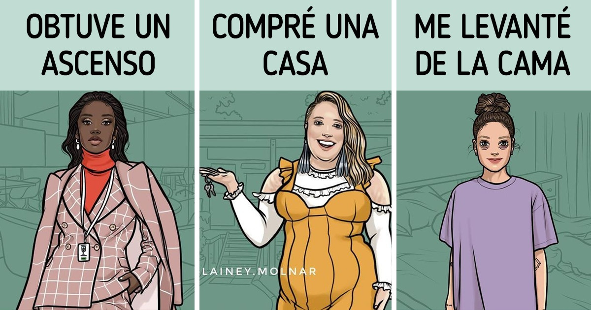 13 Ilustraciones de la actualidad de una artista que da justo en el blanco