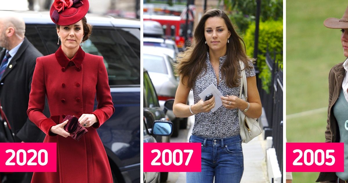 mira cómo fue la evolución del guardarropa de kate middleton desde