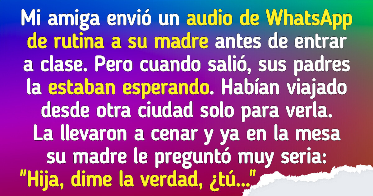 Les envió un audio de rutina a sus padres, pero ellos quedaron desconcertados con lo que oyeron