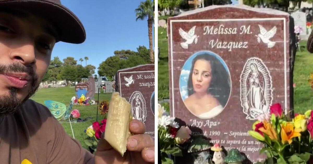 Hombre se vuelve viral por tener una cita para desayunar y platicar con su esposa fallecida