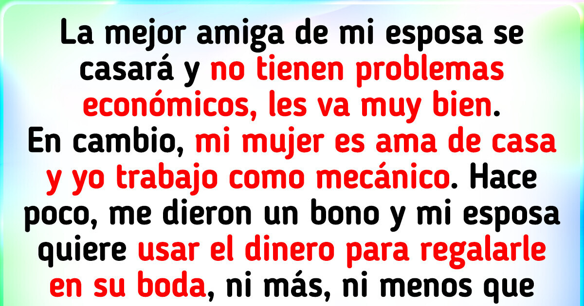 Me niego a permitir que mi esposa gaste MI dinero en su mejor amiga Me niego a permitir que mi esposa gaste MI dinero en su mejor amiga