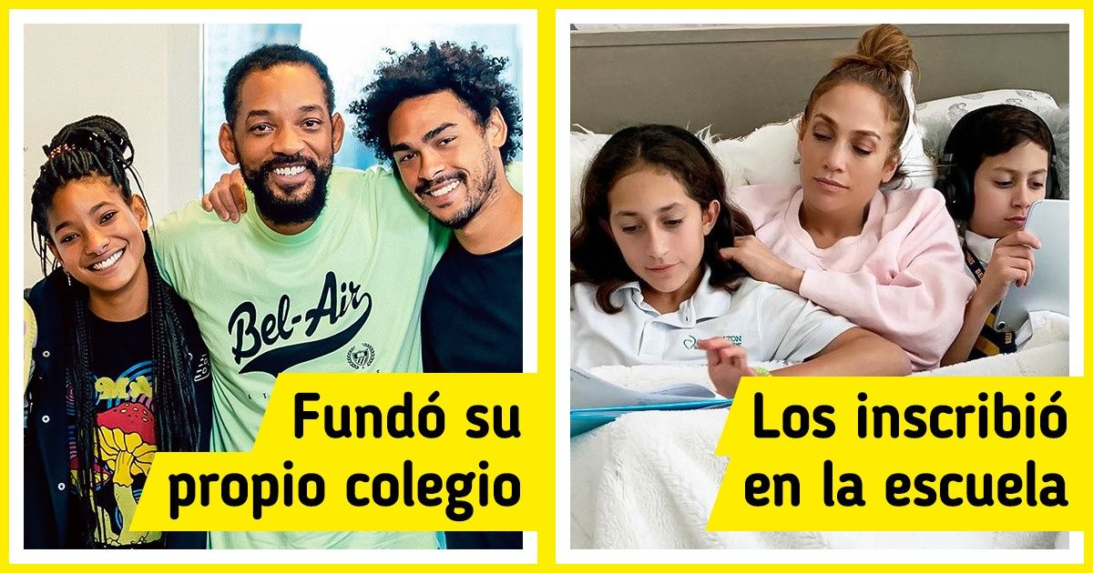 10 Famosos que prefieren educar a sus hijos en casa y otros que, a pesar de eso, tuvieron que inscribirlos en la escuela por obligación 10 Famosos que prefieren educar a sus hijos en casa y otros que, a pesar de eso, tuvieron que inscribirlos en la escuela por obligación