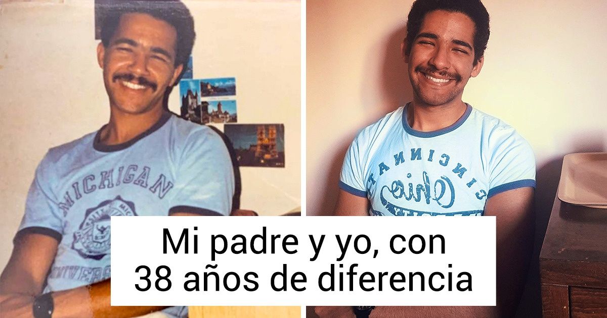 20 Personas que son la versión “copiar y pegar” de sus padres 20 Personas que son la versión “copiar y pegar” de sus padres