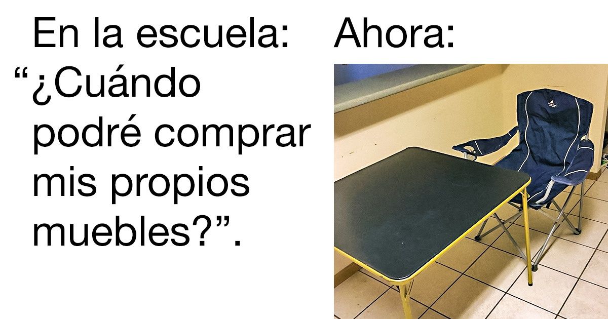 La vida adulta viene acompañada de muchas sorpresas, y tenemos imágenes para demostrarlo