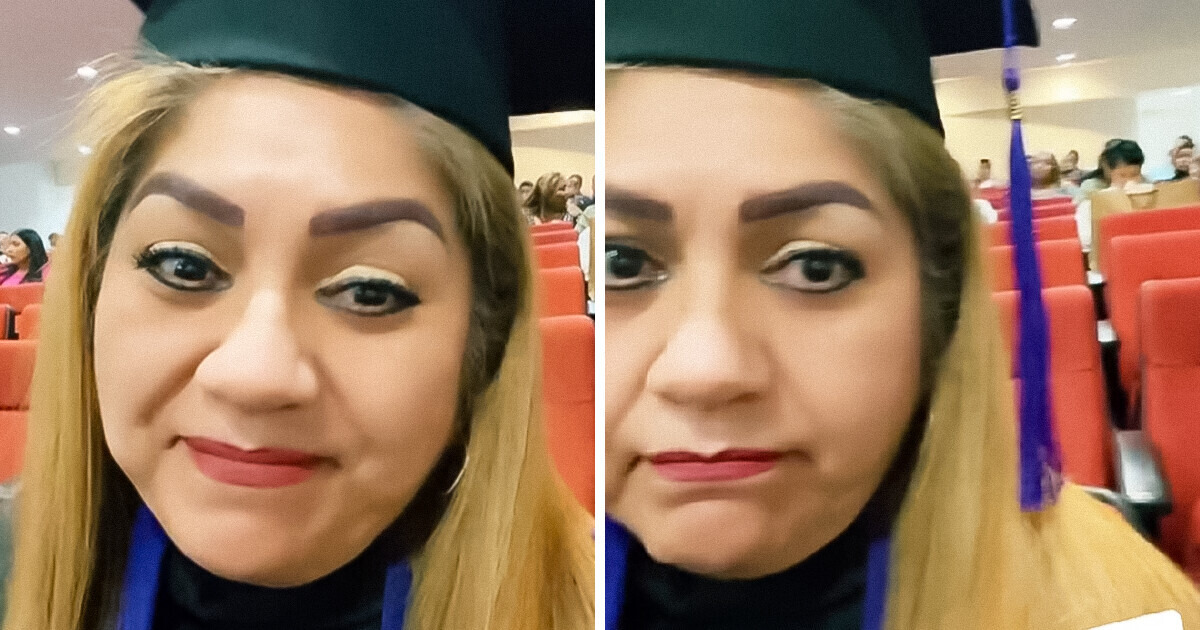 Mujer termina la prepa a los 50 y sus hijos no la acompañan en su graduación