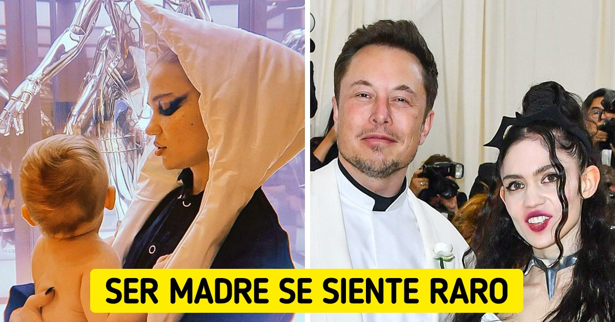 Madre de dos hijos, Grimes revela que no se identifica con la palabra “mamá”