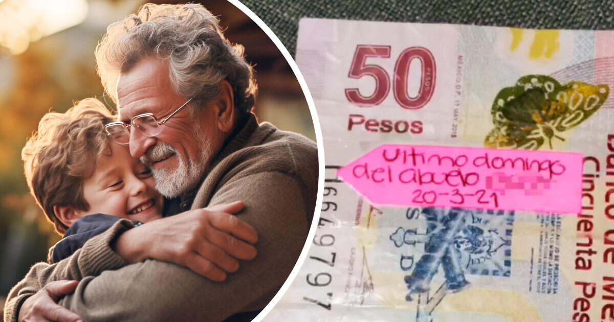Usuaria busca al dueño de billete con mensaje “último domingo del abuelo”