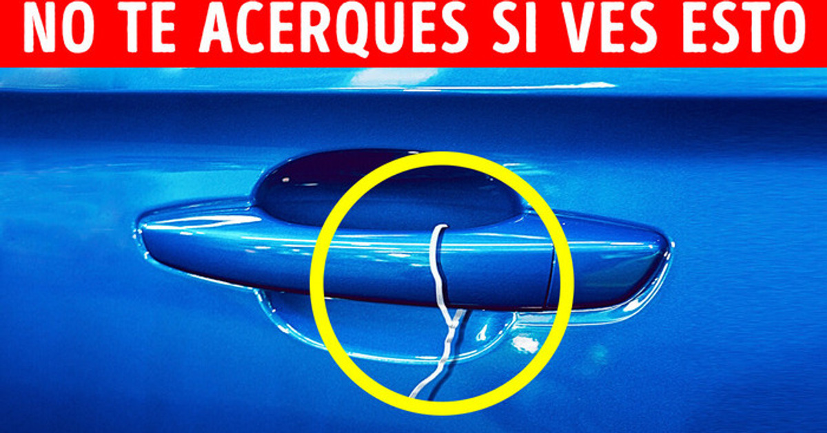 Qué debemos hacer si vemos un cable en la manija de la puerta del auto Qué debemos hacer si vemos un cable en la manija de la puerta del auto