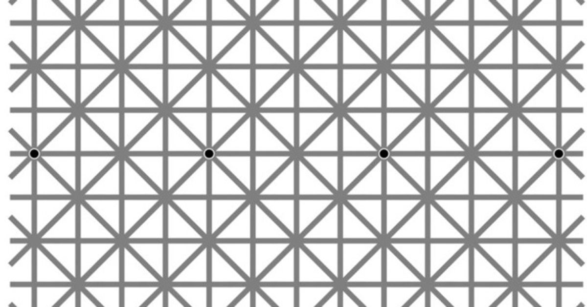 ¿Cuántos puntos negros ves en esta imagen?