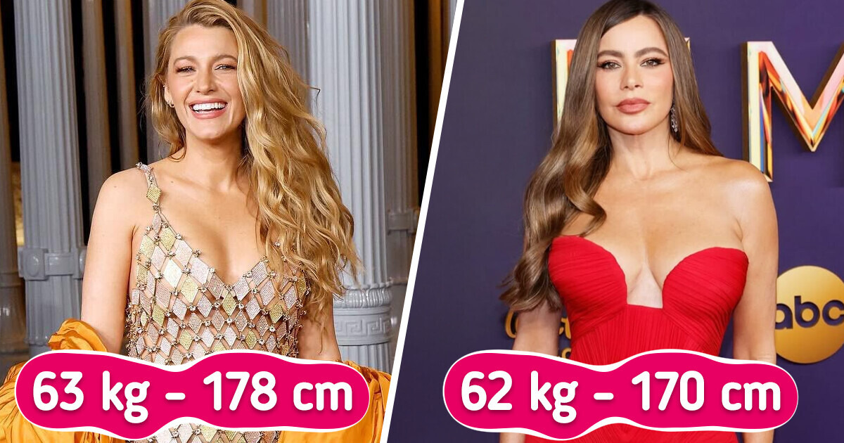 20 Mujeres famosas y el peso real detrás de sus figuras