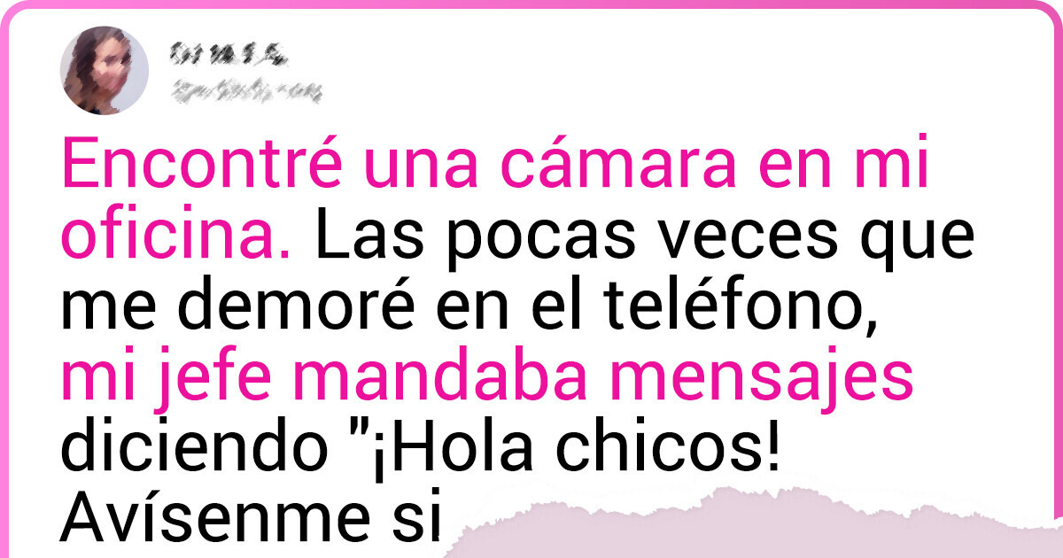 Como en Gran Hermano, usuaria descubrió que su jefe la vigilaba en la oficina Como en Gran Hermano, usuaria descubrió que su jefe la vigilaba en la oficina