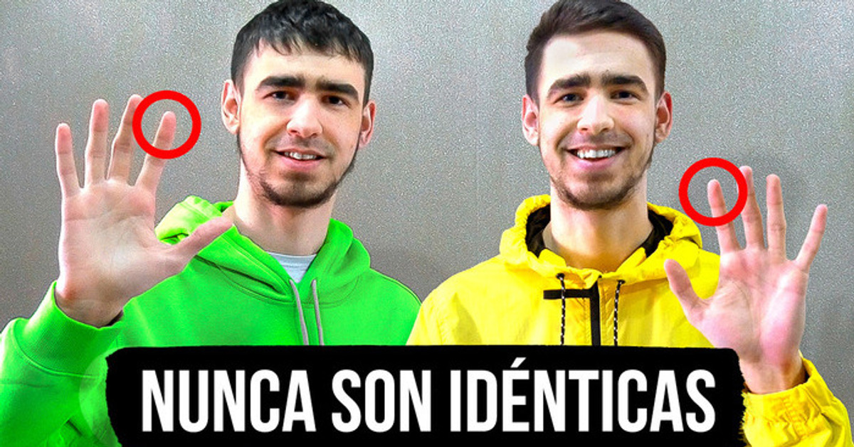 No hay dos huellas dactilares iguales, ni siquiera en gemelos o en tus propias manos