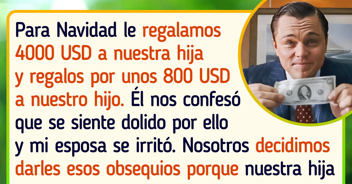 Le di a mi hija un regalo mucho más caro que a mi hijo y me pregunto si lo que hice estuvo mal