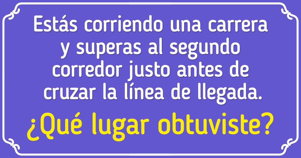 Test: 15 Acertijos para ejercitar el cerebro en pocos segundos Test: 15 Acertijos para ejercitar el cerebro en pocos segundos