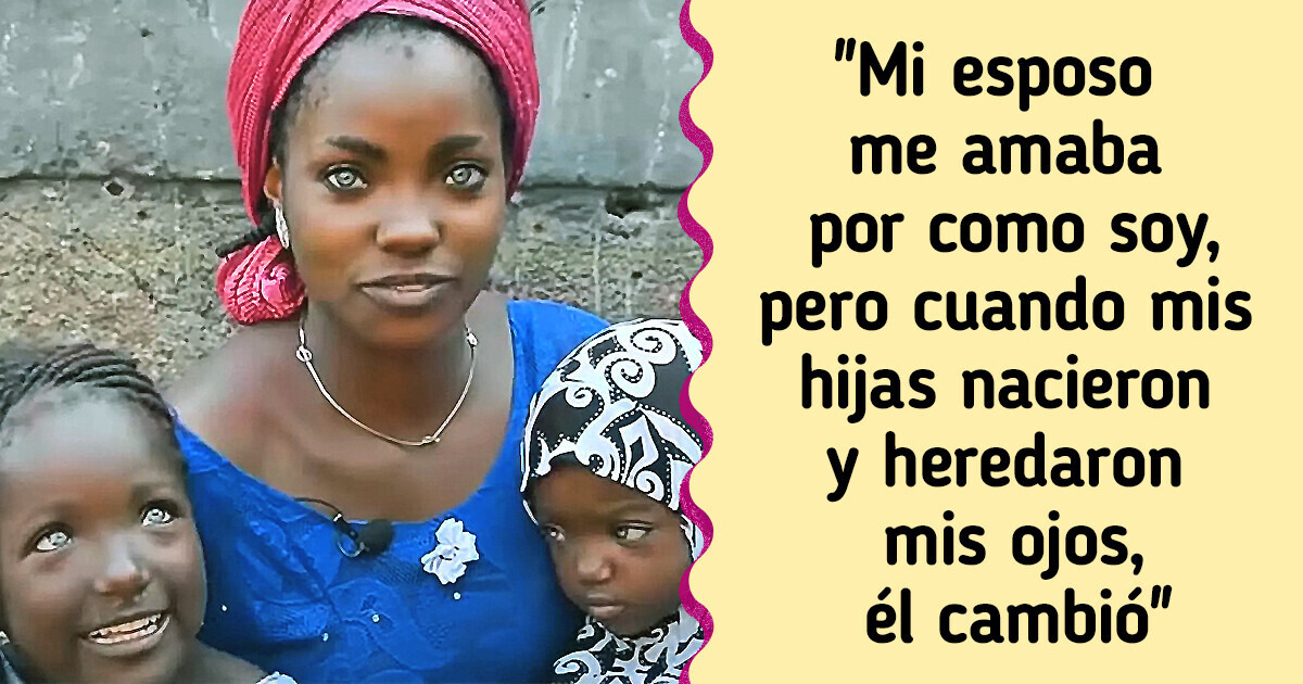 Una mujer y sus hijas fueron abandonadas por sus extraños ojos azules Una mujer y sus hijas fueron abandonadas por sus extraños ojos azules