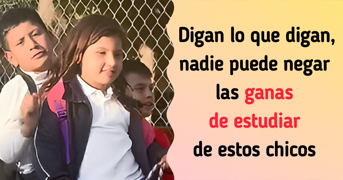 Niños llegan a la escuela de manera insólita y desatan polémica en las redes Niños llegan a la escuela de manera insólita y desatan polémica en las redes