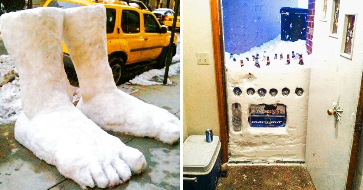 20 Personas que no perdieron su sentido del humor a pesar de la nieve 20 Personas que no perdieron su sentido del humor a pesar de la nieve