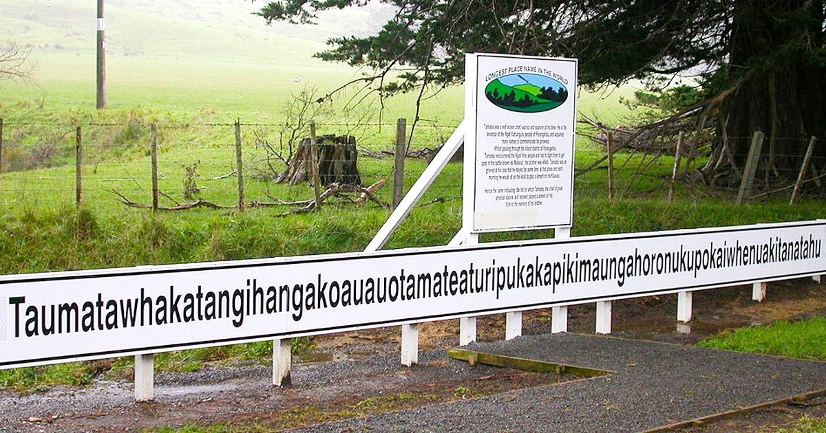 12 Lugares del mundo con nombres tan largos que parecen un trabalenguas 12 Lugares del mundo con nombres tan largos que parecen un trabalenguas