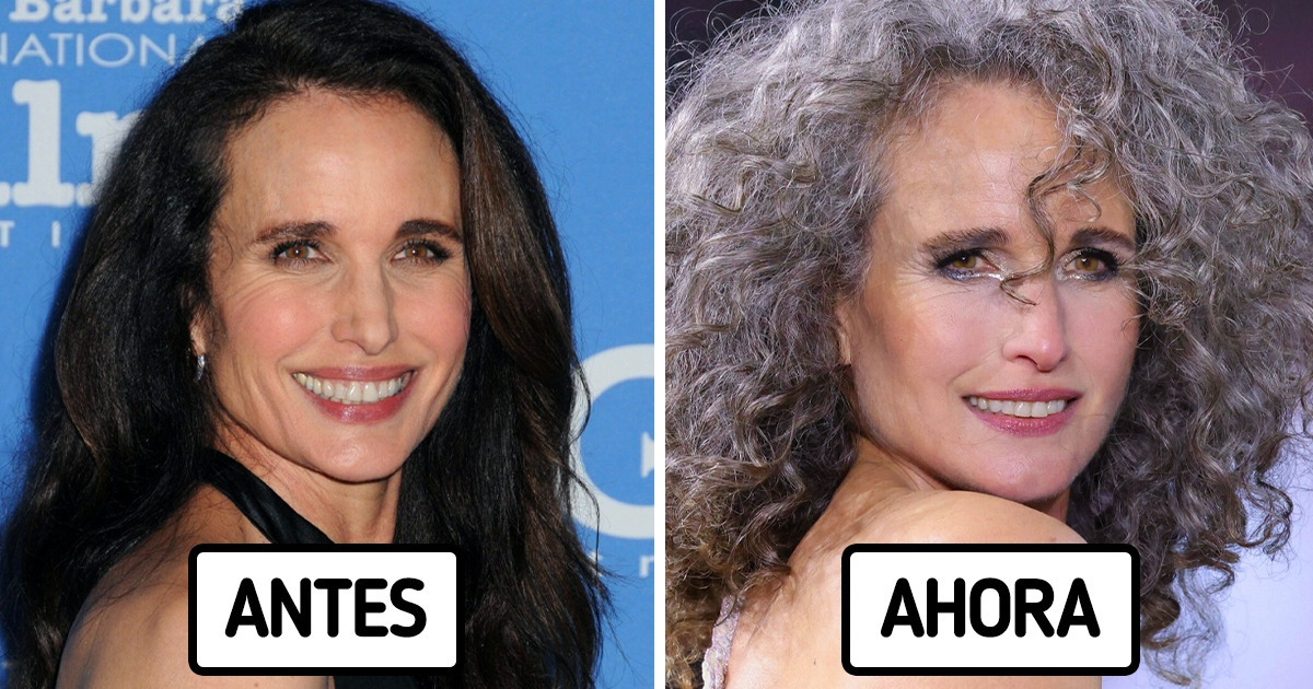 14 Famosos que decidieron lucir su cabello plateado natural con orgullo