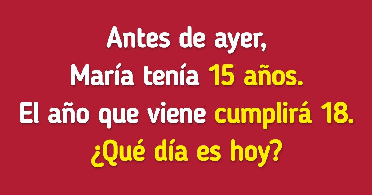 Test: Consigue responder estos 13 acertijos lo más rápido posible