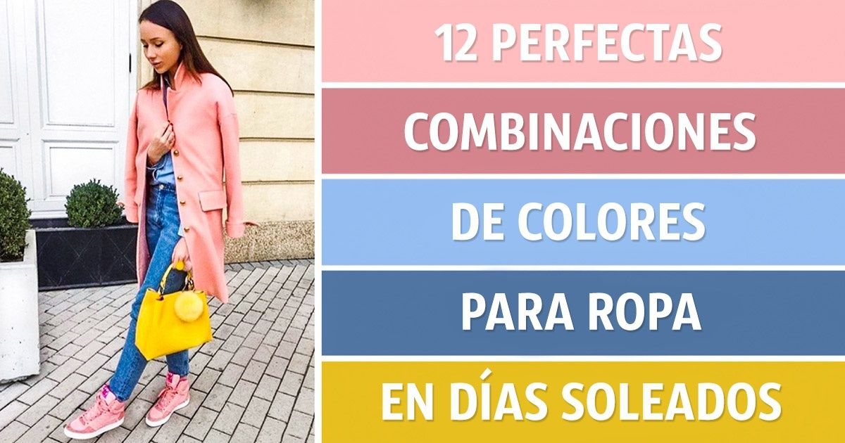 12 Perfectas combinaciones de colores para ropa en días soleados