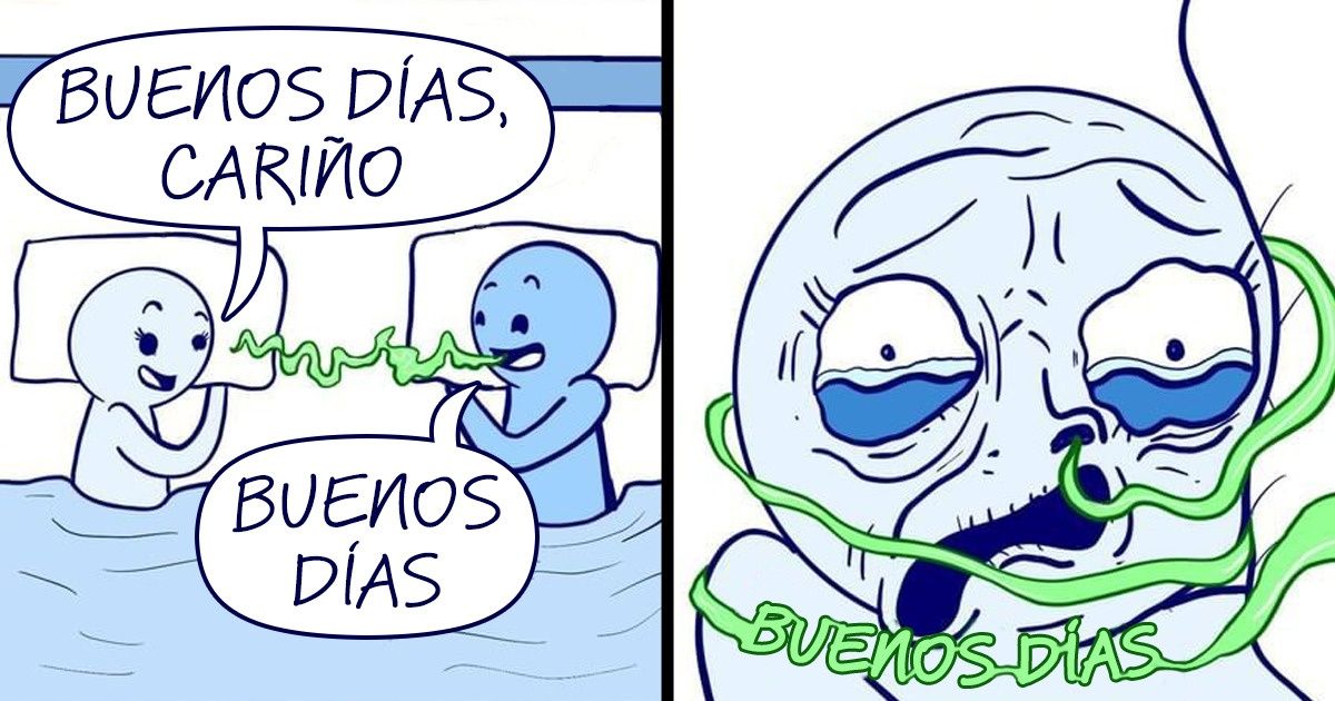 15 Cómics que demuestran lo lindo y complicado que es vivir con tu pareja