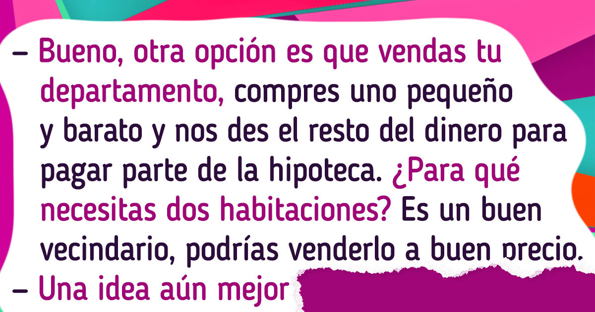 Me rehusé ayudar a mis hijos y me amenazaron con no cuidarme cuando lo necesitará