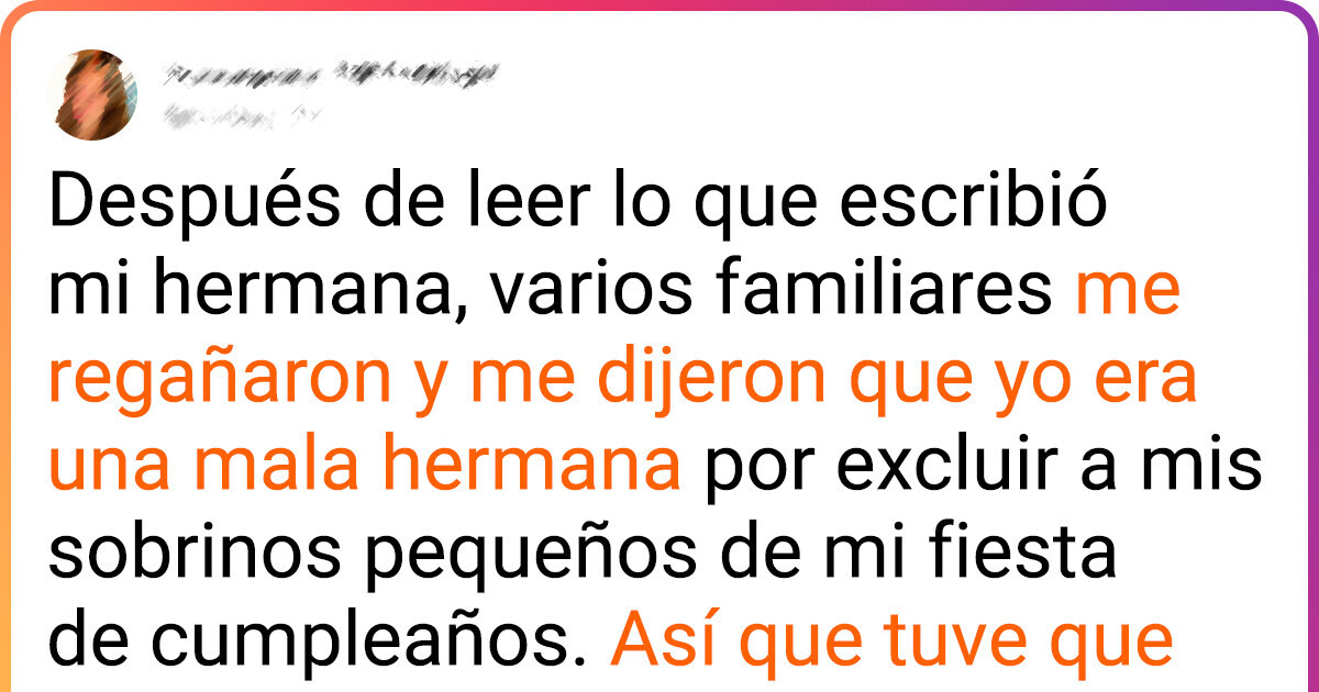 Mi hermana se hizo la víctima diciéndole a todos que yo odiaba a mis sobrinos