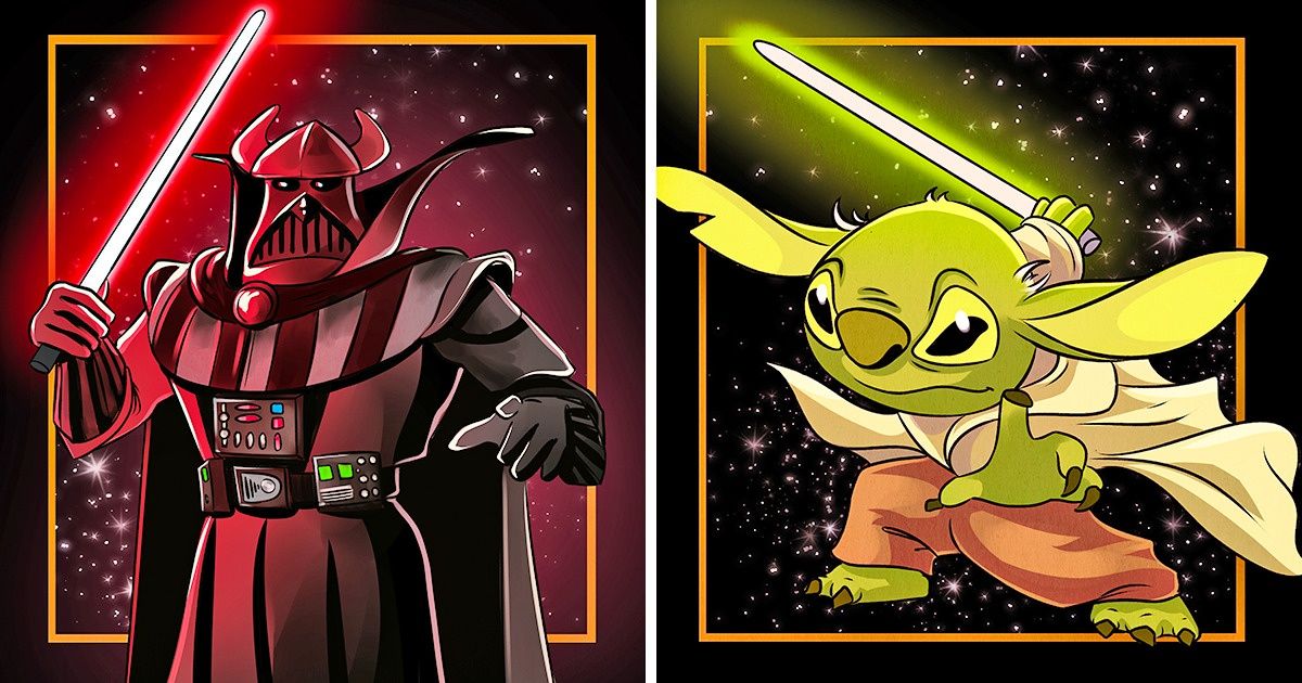 Cómo se verían 16 personajes de Disney si fueran parte de la saga de “Star Wars”