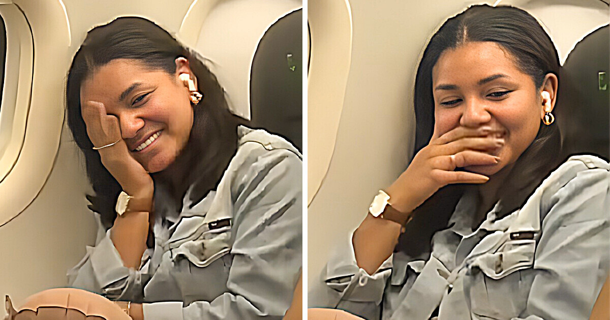 Toma un vuelo sin saber que el piloto es su papá y el lindo mensaje que tiene para ella