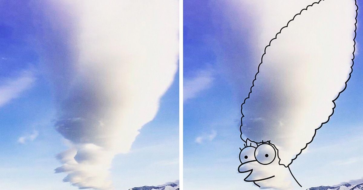 20+ Nubes con siluetas alegres que convirtieron el cielo en todo un espectáculo (nuevas fotos)