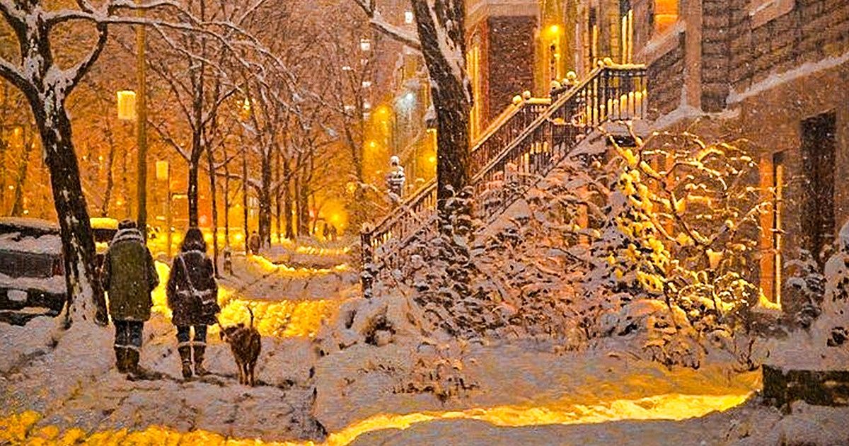 Un pintor canadiense dibuja espectaculares cuadros que te harán buscar un chocolate caliente y una manta