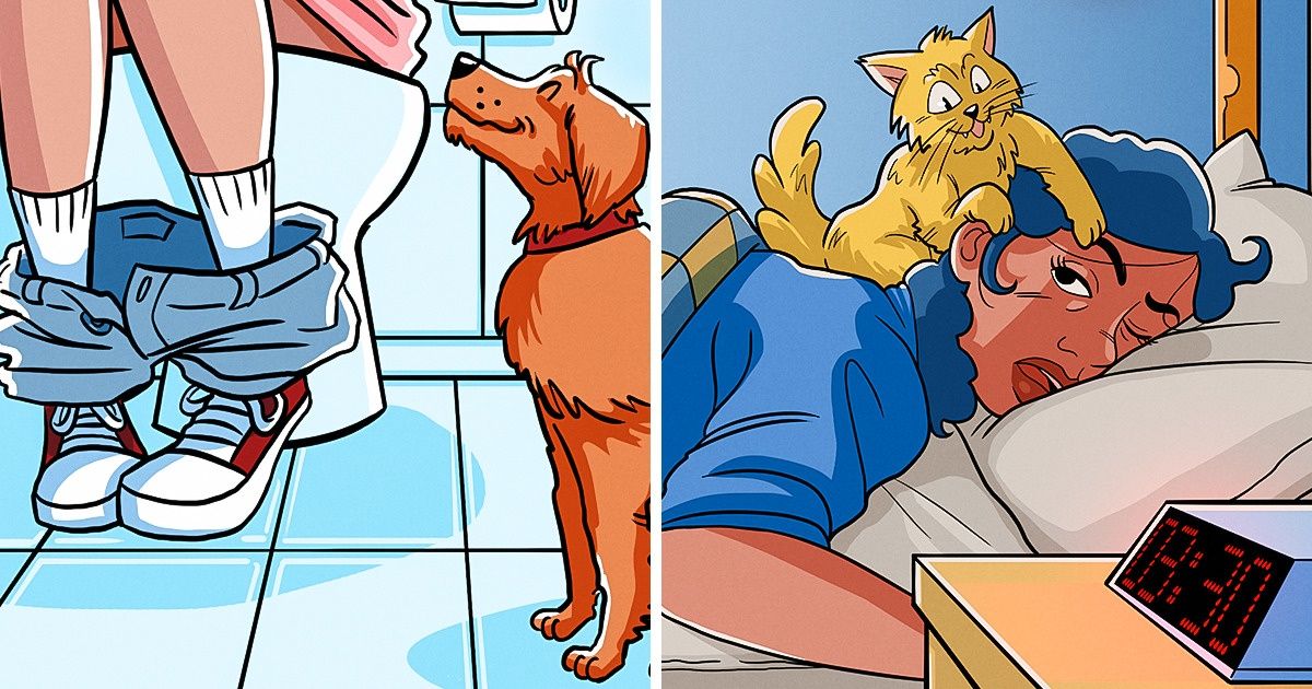 15 Situaciones que los dueños de mascotas conocen a la perfección