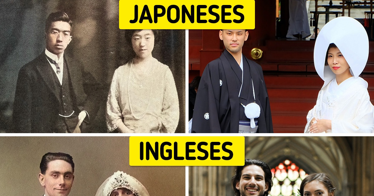 15 Ejemplos que demuestran cómo ha cambiado el atuendo de los recién casados de diferentes países en los últimos 100 años